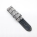 Bamboo Crocodile Pattern Grey Calf Leather Strap  24mm - 22mm for PAM LUNMINOR RADIOMIR