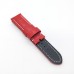 Bamboo Crocodile Pattern Red Calf Leather Strap for PAM LUNMINOR RADIOMIR 24mm - 22mm Wristband