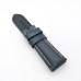 Dark Blue Waxy Calf Leather Wirst Strap 24mm - 22mm for PAM RADIOMIR LUMINOR Watch