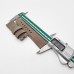 Green Calf Leather Folding Deployment Clasp Band Strap 24mm - 22mm For PAM PAM111 Watch