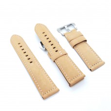 Brown Calf Leather Strap Khaki Watch Band for PAM RADIOMIR LUMINOR Luxury Leather Strap 24mm / 22mm