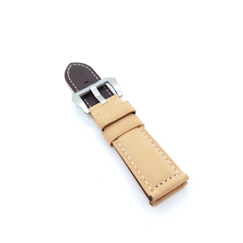 Brown Calf Leather Strap Khaki Watch Band for PAM RADIOMIR LUMINOR Luxury Leather Strap 24mm / 22mm