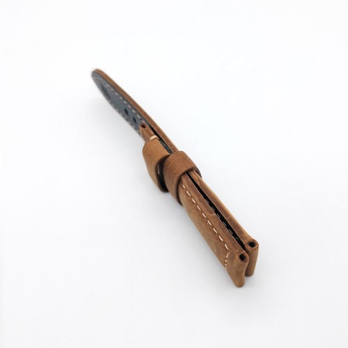 24mm / 22mm  Dark Brown Calf Leather for 22mm Tang buckle PAM Strap Watch Band Premium Quality Watchband Accessories