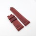 24mm / 22mm Brown Red Waxy Crack Calf Leather Strap for PAM RADIOMIR LUMINOR Watch Sport Strap