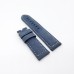 24mm / 22mm Light Blue Frosted Calf Leather Folding Deployment Clasp Strap Or Tang Band for PAM