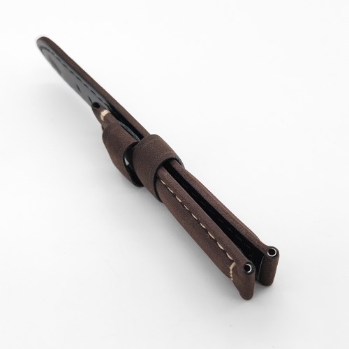 24mm / 22mm  Calf Leather for 22mm Tang buckle PAM PAM111 Suede lether strap Brand