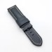 24mm Black Calf Leather Band 22mm Tang Buckle Strap for PAM Wristwatch