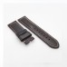 24mm - 22mm  Black Red Waxy Calf Leather Strap Bracele Watchband for PAM RADIOMIR LUMINOR