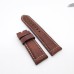 Brown Red Waxy Crack Calf Leather Strap 125mm / 75mm  for PAM RADIOMIR LUMINOR Watch