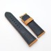 Brown Yellow Calf Leather Watch Band Strap 24mm / 22mm Vintage Bracelet For PAM PAM111