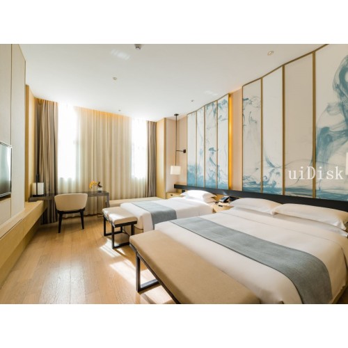Customized hotel furniture full guest room bed five-star hotel