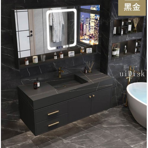 Modern luxury hand washing basin cabinet intelligent toilet washing table bathroom cabinet