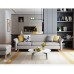 Nordic modern fabric sofa bed small family living room folding dual purpose furniture