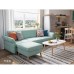Nordic modern fabric sofa bed small family living room folding dual purpose furniture