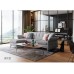 Nordic modern fabric sofa bed small family living room folding dual purpose furniture