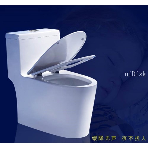 household toilet water-saving quiet toilet, ceramic bathroom deodorant and anti blocking