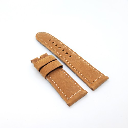 Brown Calf Leather Strap 24mm / 22mm Watch Band for PAM RADIOMIR LUMINOR Premium Quality Watchband Accessories