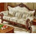 Custom made fabric sofa living room decorated with carved luxury sofa