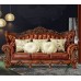 Custom made fabric sofa living room decorated with carved luxury sofa