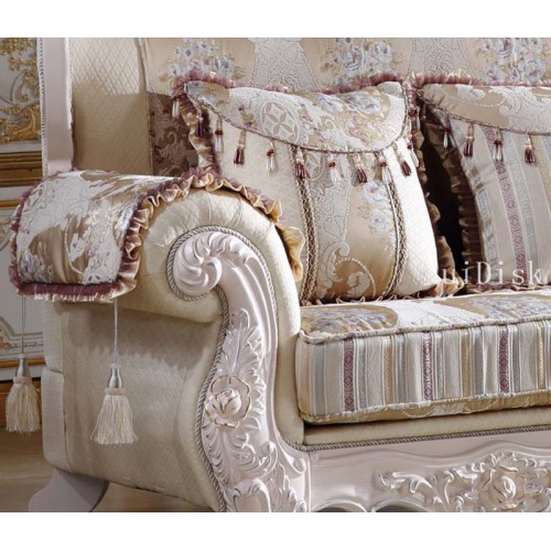 Royal Furniture Wood carving flower living room American luxury whole set garden sofa