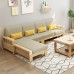 Modern solid wood sofa villa economic small family corner Princess sofa suit