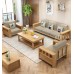 Modern solid wood sofa villa economic small family corner Princess sofa suit